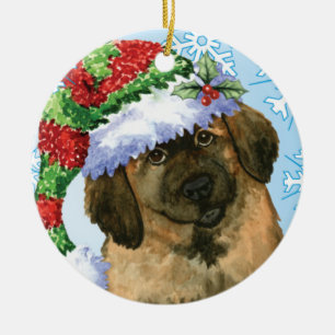 Décoration En Céramique Howlidays heureux Leonberger