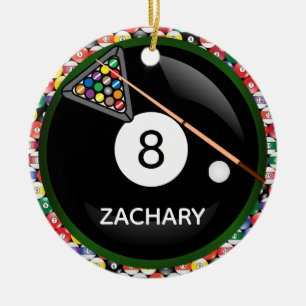 Décoration En Céramique Huit Ball Game