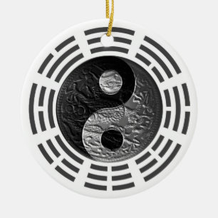 Décoration En Céramique Huit Trigrams Yin Yang Graver en refief-Comme le