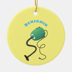 Décoration En Céramique Humour de dessin animé de l'aspirateur mignon