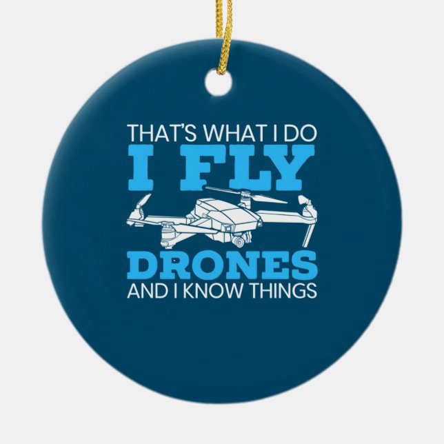 Décoration En Céramique I Fly drones (Devant)