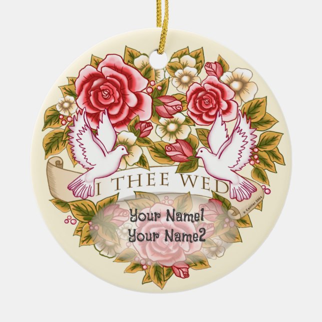 Décoration En Céramique I L'Ornement mariage Mer (Devant)