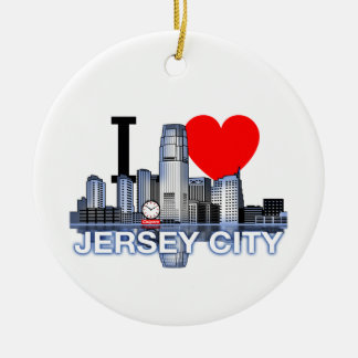 Décoration En Céramique I Love Jersey City Ornament