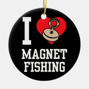 Décoration En Céramique I Love Magnet Fishing Fisherman Magnets Fisher