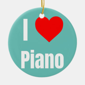 Décoration En Céramique I Love Piano Heart Gifts For Men Women Kids