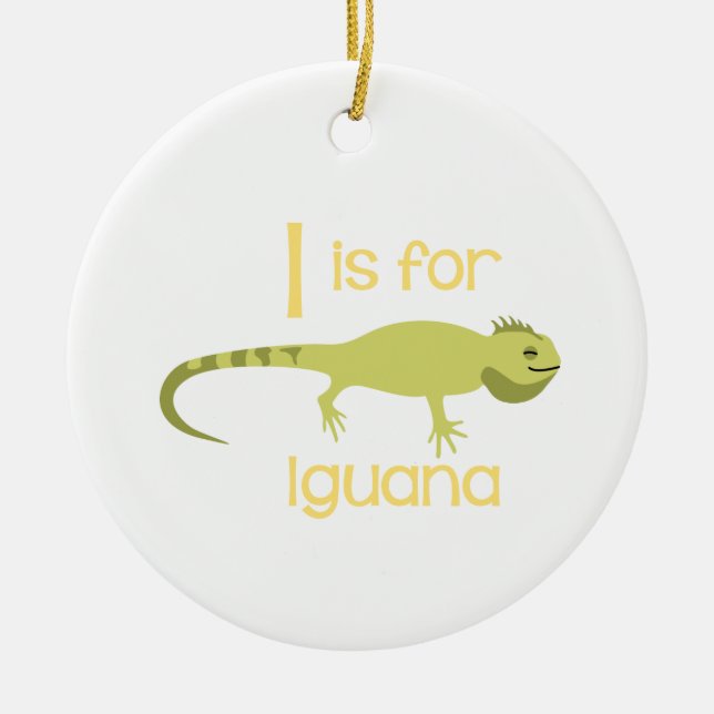 Décoration En Céramique I pour Iguana (Devant)