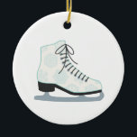 Décoration En Céramique Ice Skate<br><div class="desc">Figure skating may look delicate but it's a fierce competition!  Use this design of a skate on a warm up jacket or duffel bag to carry gear!</div>