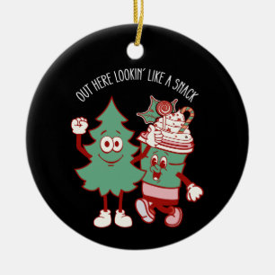 Décoration En Céramique Ici, On Dirait Un Snack Gâteau De Noël