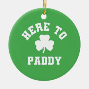 Décoration En Céramique Ici pour la St Patrick drôle Shamrock jour de la S