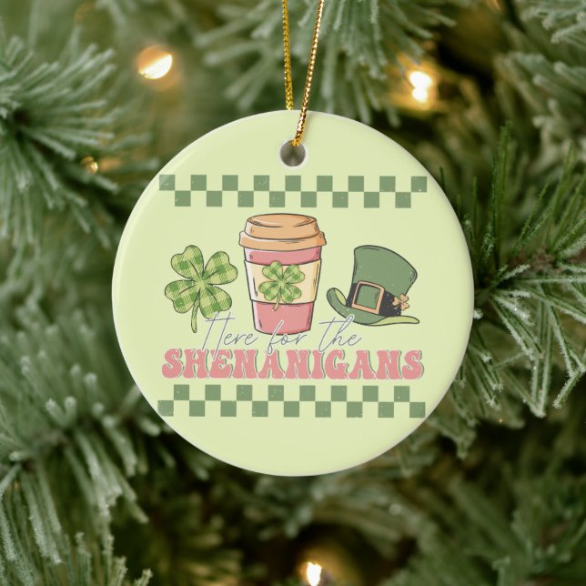 Décoration En Céramique Ici Pour Les Shenanigans (Arbre)