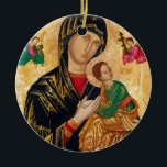 Décoration En Céramique Icône de Notre-Dame du Perpétuel Secours Vierge Ma<br><div class="desc">Fameuse icône byzantine Vladimir Madone et Enfant,  Notre-Dame du Perpétuel Secours</div>