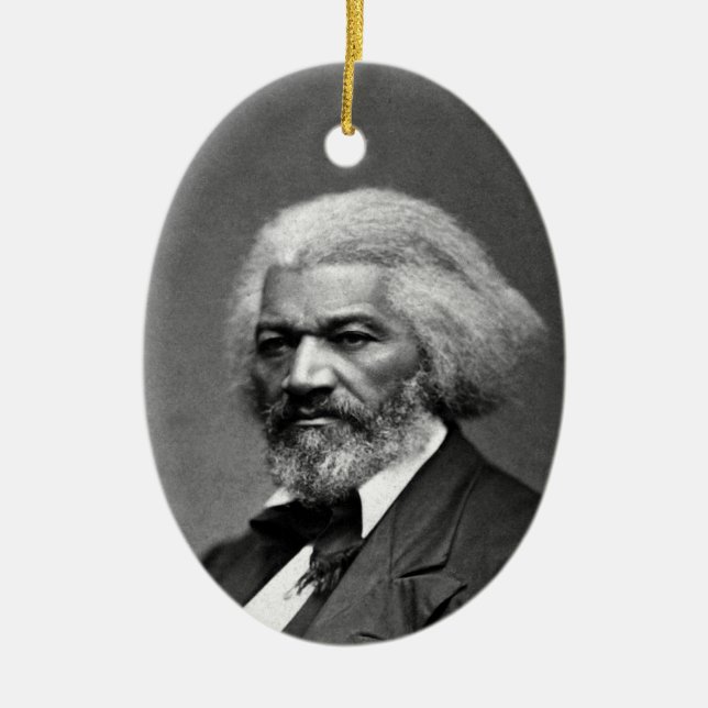 Décoration En Céramique Icônes de l'histoire des Noirs : Frederick Douglas (Devant)