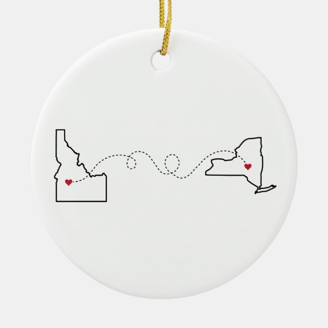 Décoration En Céramique Idaho à New York - Heart2Heart (Devant)