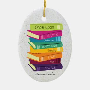 Décoration En Céramique Il était une fois quelqu'un qui aimait les livres