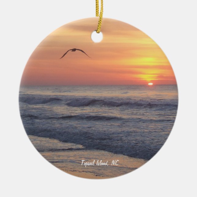 Décoration En Céramique Île de hunier, OR (Devant)