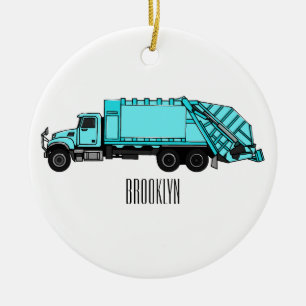 Décoration En Céramique Illustration de camion à ordures