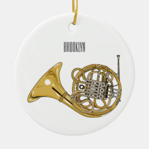 Décoration En Céramique Illustration de corne française