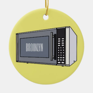 Décoration En Céramique Illustration de dessin sur micro-ondes
