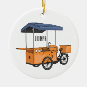 Décoration En Céramique Illustration de la carotte de vélo