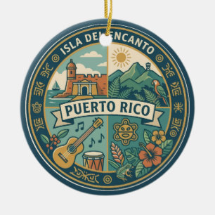 Décoration En Céramique Illustration de la culture portoricaine de Porto R