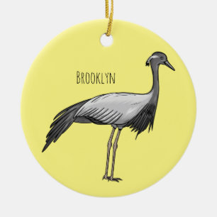 Décoration En Céramique Illustration de la grue Demoiselle