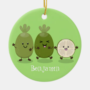 Décoration En Céramique Illustration de mignonne guava feijoa