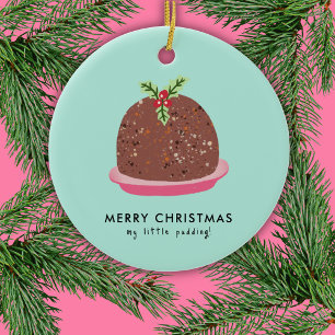 Décoration En Céramique Illustration de pudding moderne de Noël