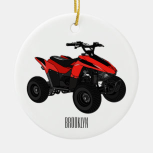 Décoration En Céramique Illustration de Quad bike atv