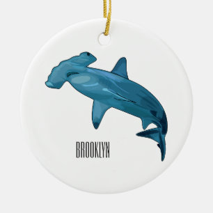 Décoration En Céramique Illustration de requin marteau