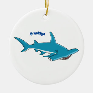 Décoration En Céramique Illustration de requin marteau en cartoon