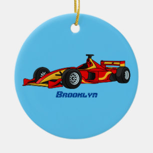 Décoration En Céramique Illustration de voitures de course à grande vites