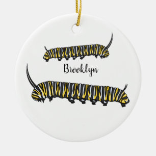 Décoration En Céramique Illustration Monarch caterpillar