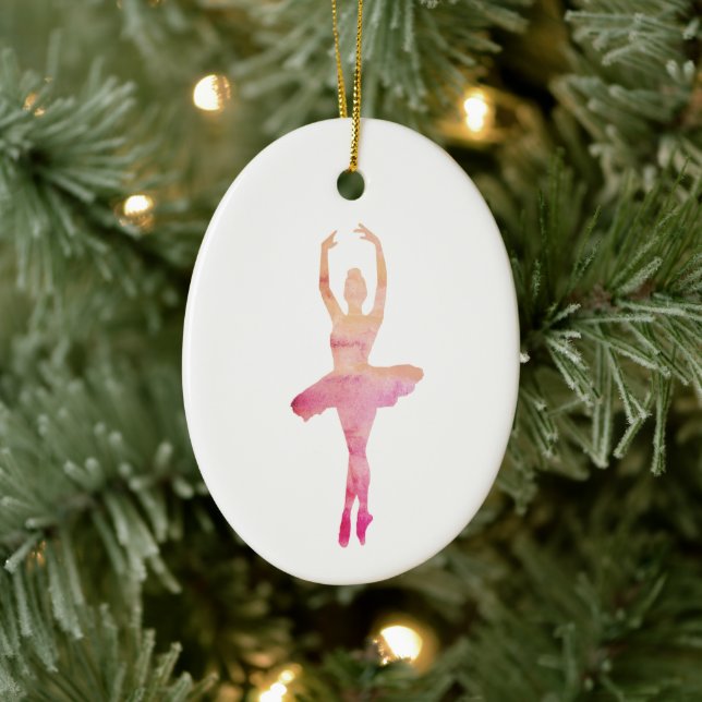 Décoration En Céramique Illustration Nutcracker Noël Ballerina (Arbre)