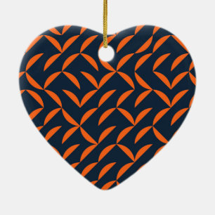 Décoration En Céramique Illustration ondulée orange, cool, moderne, tendan