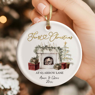 Décoration En Céramique Illustration Premier Noël dans notre nouvelle mais