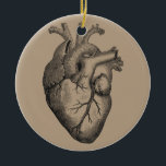 Décoration En Céramique Illustration vintage de coeur<br><div class="desc">Une version modifiée d'une illustration vintage de coeur</div>