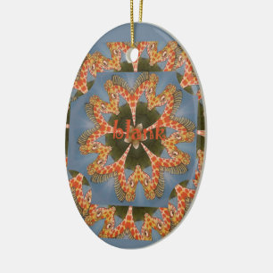 Décoration En Céramique Impression d'art Abstrait Giraffe