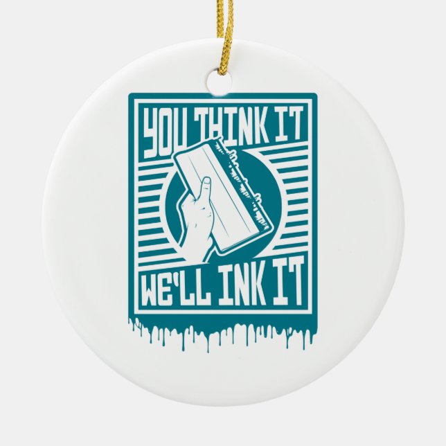 Décoration En Céramique Impression d'écran Impression d'encre d'obéissance (Devant)