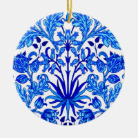 Impression d'hyacinthe de William Morris, bleu cob