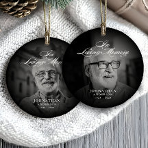 In Love Memory Modern Memorial Keepsaké photo