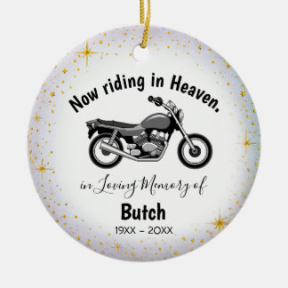 Décoration En Céramique In Loving Memory | Personalized Motocycle Ornament