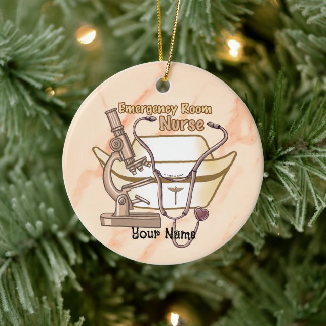 Décoration En Céramique infirmière (Arbre)