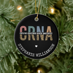 Décoration En Céramique Infirmière anesthésiste certifiée CRNA personna