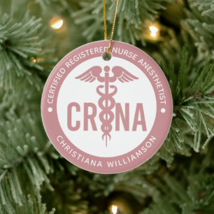 Décoration En Céramique Infirmière anesthésiste certifiée CRNA personnalis