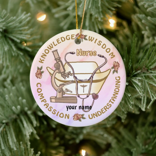 Décoration En Céramique Infirmière cool Sepia (Arbre)