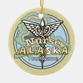 Décoration En Céramique Infirmière d'Alaska Caducée