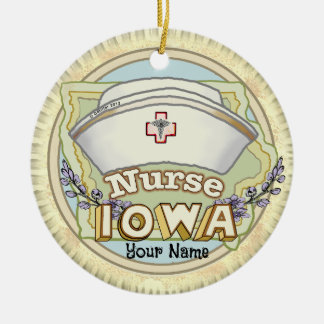 Décoration En Céramique Infirmière de l'Iowa