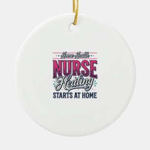 Décoration En Céramique Infirmière de santé à domicile Le rétablissement c