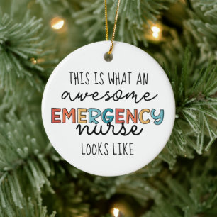 Décoration En Céramique Infirmière d'urgence amusant supers cadeaux d'infi