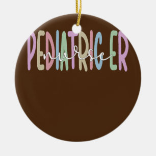 Décoration En Céramique Infirmière d'urgence pédiatrique Fière Soins pédia